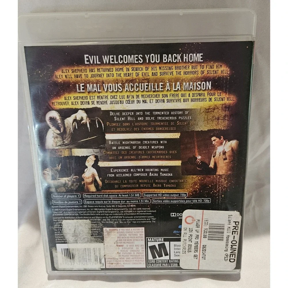Silent Hill: Homecoming PS3 Complete CIB